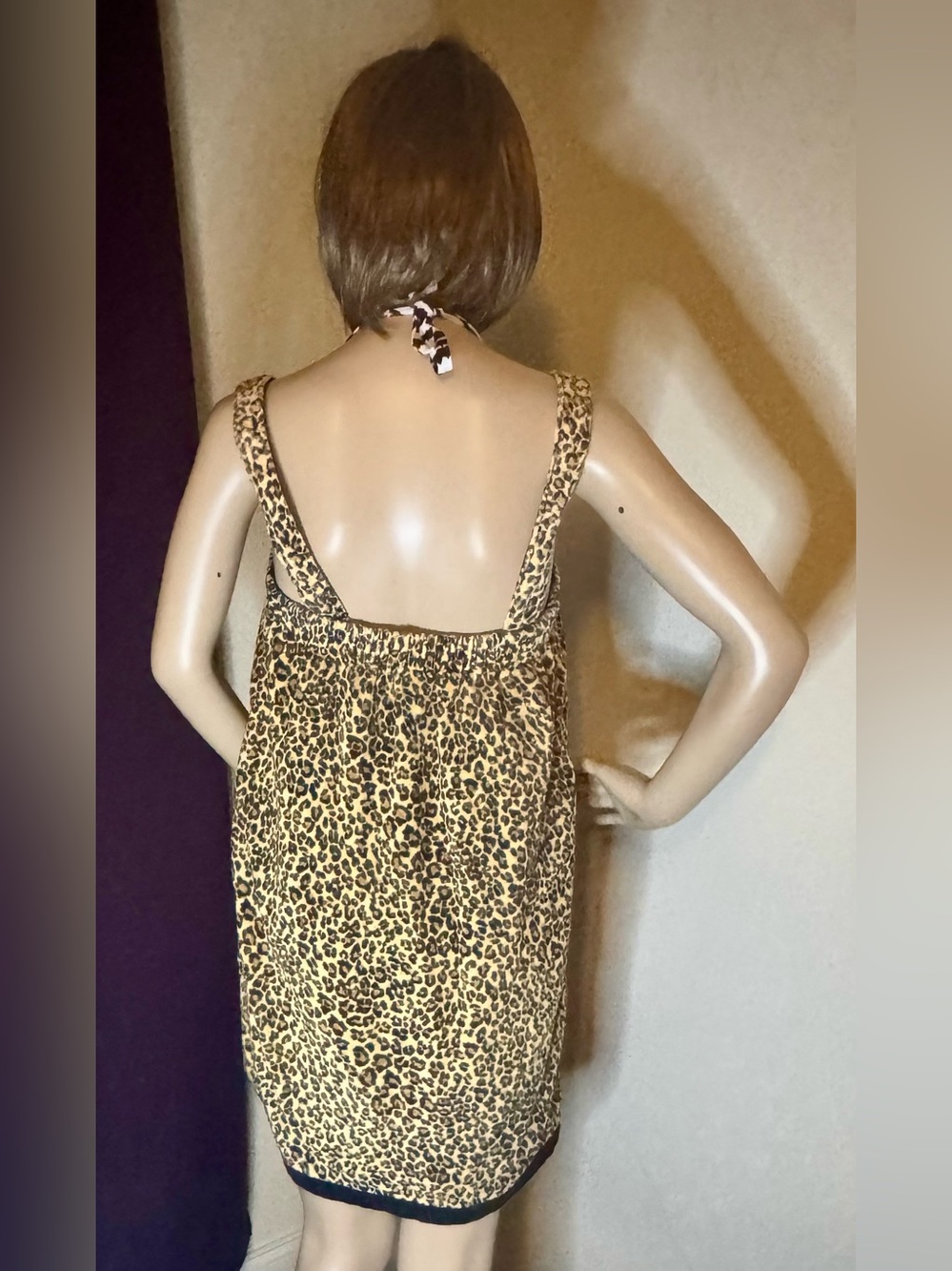 Charter Club Small Leopard Beach Cover-up towel or Bathrobe - Picture 10 of 11